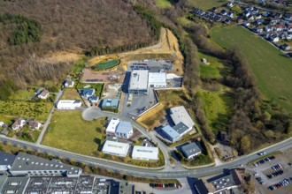 Aerial view, industrial estate Hüstener Straße / Kalmecke, GreenTeam Reik Uhlemann, Redder &amp,