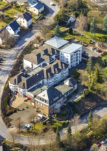 Aerial photo, St. Franziskus retirement home, Sundern, Sauerland, North Rhine-Westphalia, Germany,