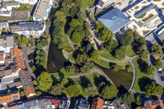 Aerial photo, Paderquellgebiet, Paderborn, Ostwestfalen-Lippe, OWL, North Rhine-Westphalia,