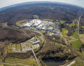 Aerial view, Warsteiner Brewery, Warsteiner Welt guest house, Warsteiner Welt visitor centre,