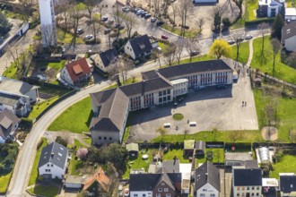 Aerial view, former Paul-Gerhardt-Schule, Werl, North Rhine-Westphalia, Germany