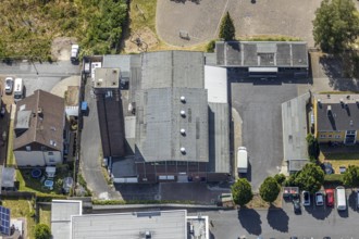 Aerial view, Önder Kultur und Soziales e.V., Lindenallee, Unnaer Straße, Werl, Soester Börde, North