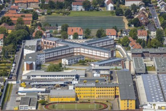 Aerial view, Werl Prison, Werl, Soester Börde, North Rhine-Westphalia, Germany