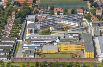 Aerial view, Werl Prison, Werl, Soester Börde, North Rhine-Westphalia, Germany