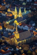 Aerial view, Old Town, Basilica of the Visitation of the Virgin Mary, Walburgisstraße, Old
