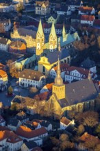 Aerial view, Old Town, Basilica of the Visitation of the Virgin Mary, Walburgisstraße, Old