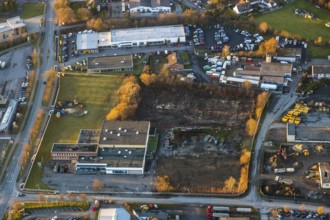 Aerial view, Kettler Outlet Werl, Wilhelm Jonas car dealership, Neuwerk site, Werl, North
