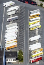 Aerial view, Corona at Tönnies, headquarters of Fleischfabrik Tönnies Lebensmittel GmbH & Co. KG,