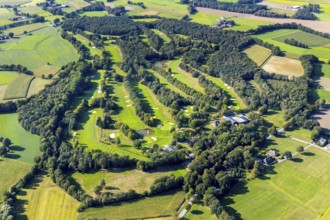 Aerial photo, golf course, Westfälischer Golf-Club Gütersloh, Varensell, Rietberg, OWL,