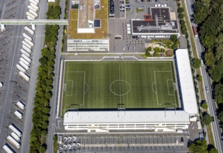 Aerial view, Corona at Tönnies, headquarters of Fleischfabrik Tönnies Lebensmittel GmbH & Co. KG,