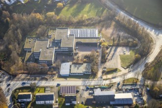 Aerial photo, Erich Kästner-Realschule, Christine-Koch-Schule, Fredeburg, Schmallenberg, Sauerland,