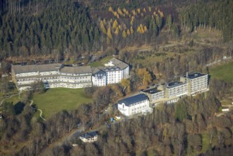 Aerial view, Johannesbad Fachklinik Hochsauerland, Kurklinik Fredeburg Dr. Zwick, Fredeburg,