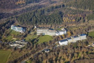 Aerial view, Johannesbad Fachklinik Hochsauerland, Kurklinik Fredeburg Dr Zwick, VdK Kur- u.