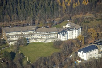 Aerial view, Johannesbad Fachklinik Hochsauerland, Kurklinik Fredeburg Dr. Zwick, Fredeburg,