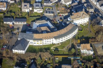 Aerial view, Johannesbad Kliniken Fredeburg Physiotherapie, Fredeburg, Schmallenberg, Sauerland,