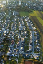 Aerial view, new residential area An Der Chaussee, Bonhoefferstraße, Anne-Frank-Straße, Wickede,