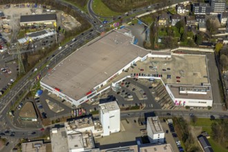 Aerial photo, real, commercial, area, Dümpten, Mülheim an der Ruhr, Ruhr area, North