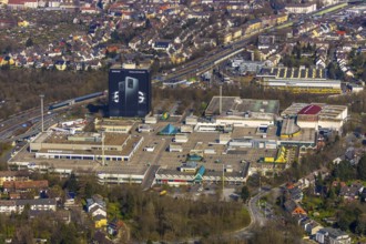Aerial view, shopping centre Rhein Ruhr Zentrum, Humboldtring, Fulerum, Mülheim an der Ruhr, Ruhr
