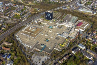 Aerial view, shopping centre Rhein Ruhr Zentrum, Humboldtring, Fulerum, Mülheim an der Ruhr, Ruhr