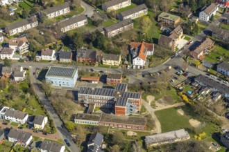 Aerial photo, special school Wilhelm-bush-Schule, Altstadt II, Mülheim an der Ruhr, Ruhr area,