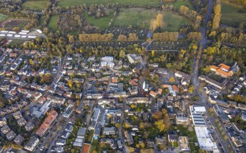 Aerial view, new development area Otto-Pankok-Straße, Saarn, Mülheim an der Ruhr, Ruhr area, North