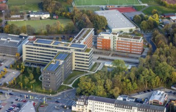 Aerial view, ALDI International Services company campus, Saarn, Mülheim an der Ruhr, Ruhr area,