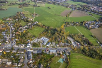 Aerial view, construction area Christof Rumbaum Gartenbau und Baumschule, Saarn - Süd, Mülheim an