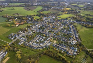 Aerial view, residential area Selbeck, Saarn - South, Mülheim an der Ruhr, Ruhr area, North