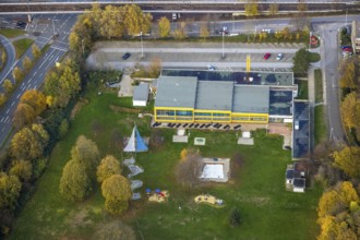 Aerial view, Friedrich-Wennmann-Bad, Heißen - Mitte, Mülheim an der Ruhr, Ruhr area, North