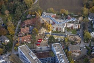 Aerial view, Evangelisches Wohnstift Raadt, construction site Parsevalstraße, Holthausen - Südost,
