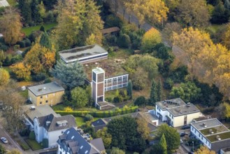 Aerial view, Christuskirche, Parsevalstraße, Holthausen - Südost, Mülheim an der Ruhr, Ruhr area,
