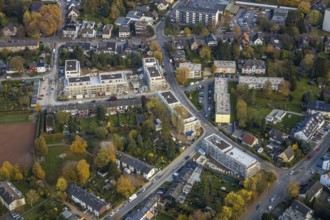 Aerial view, Städt. Grundschule an der Filchnerstraße, construction site residential development