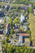 Aerial view, Gemeinschaftshauptschule Martini, Martinistift Wesel, Sankt Nikolaus Wesel, Realschule