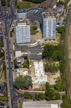 Aerial view, new senior citizens' park at the corner of Dinslakener Landstraße /