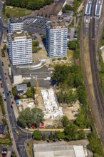 Aerial view, new senior citizens' park at the corner of Dinslakener Landstraße /
