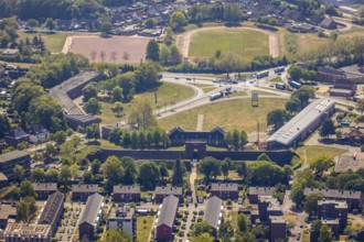 Aerial view, Wesel Citadel, Wesel Music and Art School, City Archive, LVR-Niederrheinmuseum Wesel,