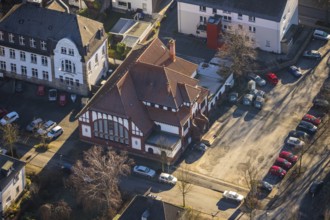Aerial photograph, district and city archive, Theodor-Heuss-Straße, Alt-Wetter, Wetter, Ruhr area,