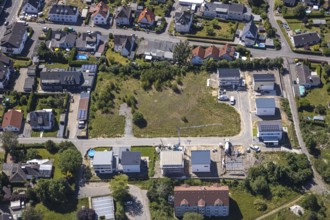 Aerial view, Schmandbruch development area, Sonnenfeld, Grundschöttel, Wetter, Ruhr area, North
