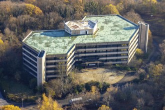 Aerial view, Former administration building of DEMAG, Volmarstein, Wetter, Ruhr area, North