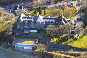 Aerial photo, RZV Rechenzentrum Volmarstein GmbH, Grundschöttel, Wetter, Ruhr area, North