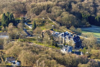 Aerial photo, RZV Rechenzentrum Volmarstein GmbH, Grundschöttel, Wetter, Ruhr area, North