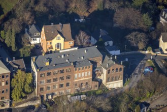 Aerial photograph, BURG F.W.Lüling KG, Heimatverein Wetter, Hegestraße, Volmarstein, Wetter, Ruhr