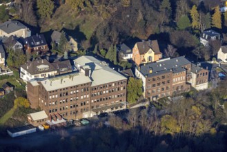 Aerial photograph, BURG F.W.Lüling KG, Heimatverein Wetter, Hegestraße, Volmarstein, Wetter, Ruhr