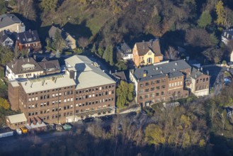 Aerial photograph, BURG F.W.Lüling KG, Heimatverein Wetter, Hegestraße, Volmarstein, Wetter, Ruhr