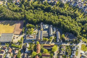 Aerial view, Wickede secondary school, Wickede (Ruhr), North Rhine-Westphalia, Germany