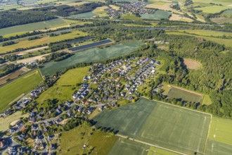 Aerial photo, TuS 1911 Echthausen football ground, Wickede (Ruhr), North Rhine-Westphalia, Germany