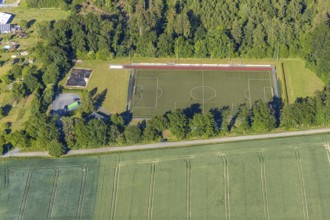 Aerial photo, TuS 1911 Echthausen football ground, Wickede (Ruhr), North Rhine-Westphalia, Germany