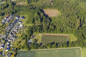 Aerial photo, TuS 1911 Echthausen football ground, Wickede (Ruhr), North Rhine-Westphalia, Germany