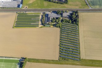 Aerial view, Warmener Weg farm, Wickede (Ruhr), North Rhine-Westphalia, Germany