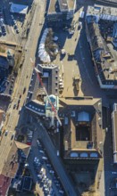 Aerial view, construction site renovation Witten town hall, town hall square, Witten-Mitte, Witten,